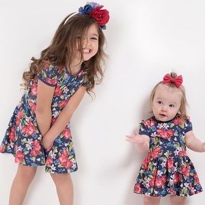 Rock your Kid floral dress EUC